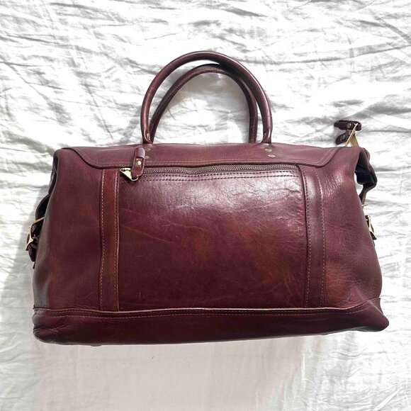 J.W. Hulme Co., Leather duffle bag, Brown, EUC - Picture 4 of 15
